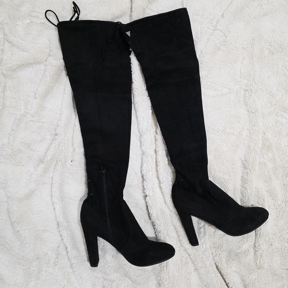 Guess Black Over-the-Knee Boots